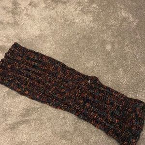 Multicolor knit infinity scarf